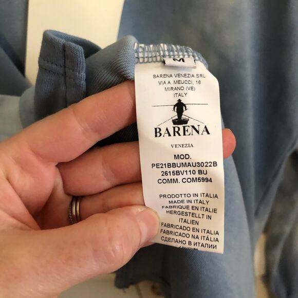 NWT Mr. Porter Barena Calenda Half-Zip Sweatshirt Blue - Picture 11 of 12